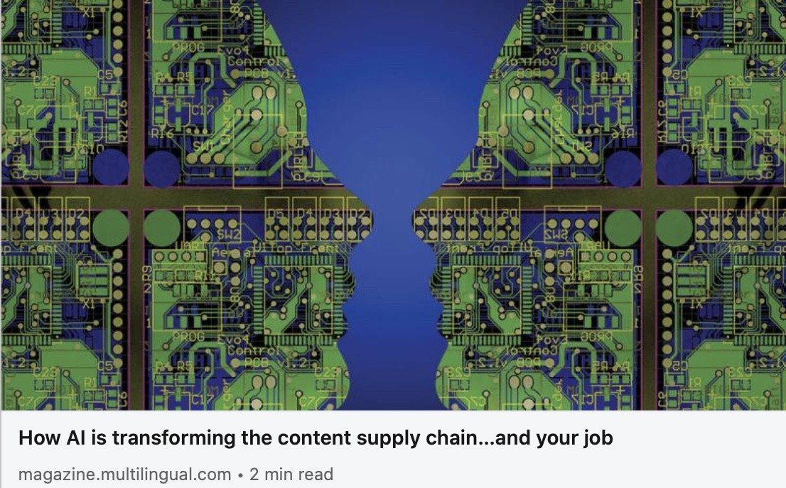 How AI is transforming the content supply chain…and your job
